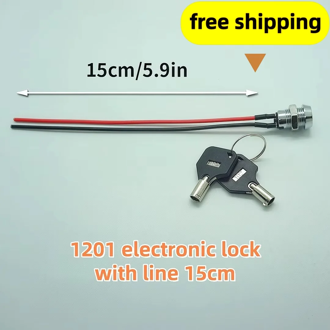 12mm 2 Gear Key Switch Electronic Replacement for S1201 Door Lock Base Station Electronic Switch