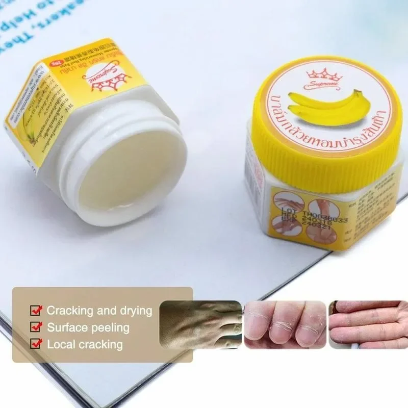 1pcs Thailand Banana Oil Blossoms Grass Repair Anti Dry Frozen Moisturizer Ointment Anti-cracking Cream Foot Hand Heel Skin Care