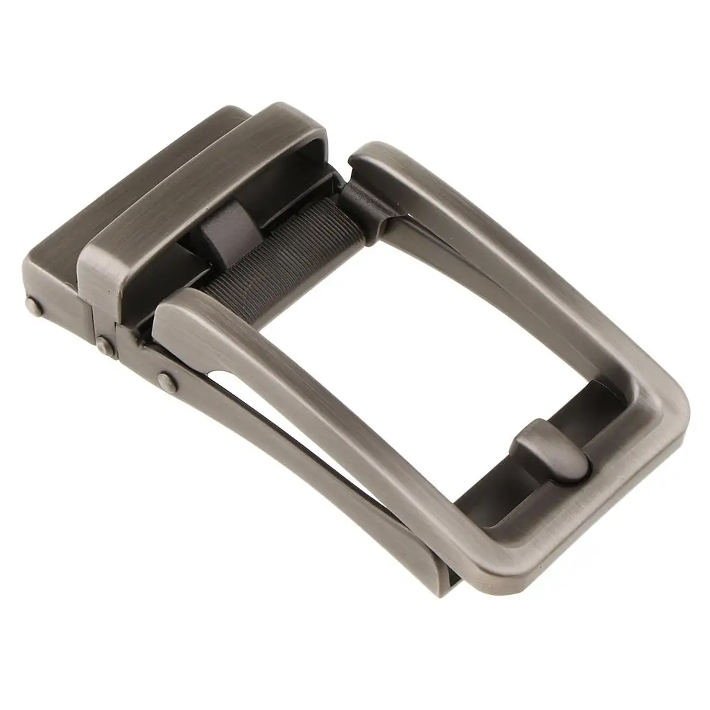 الرجال سبيكة حزام السقاطة التلقائي الشريحة مشبك استبدال رمادي فاتح أسود #1