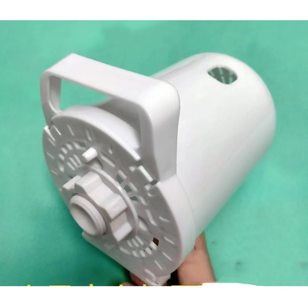 1 st Witte Elektrische Ventilator Motor Cover met Draaggreep Stand Fan Bureau Fan Hoofd Vervanging Back Shell Achterklep 118*145mm