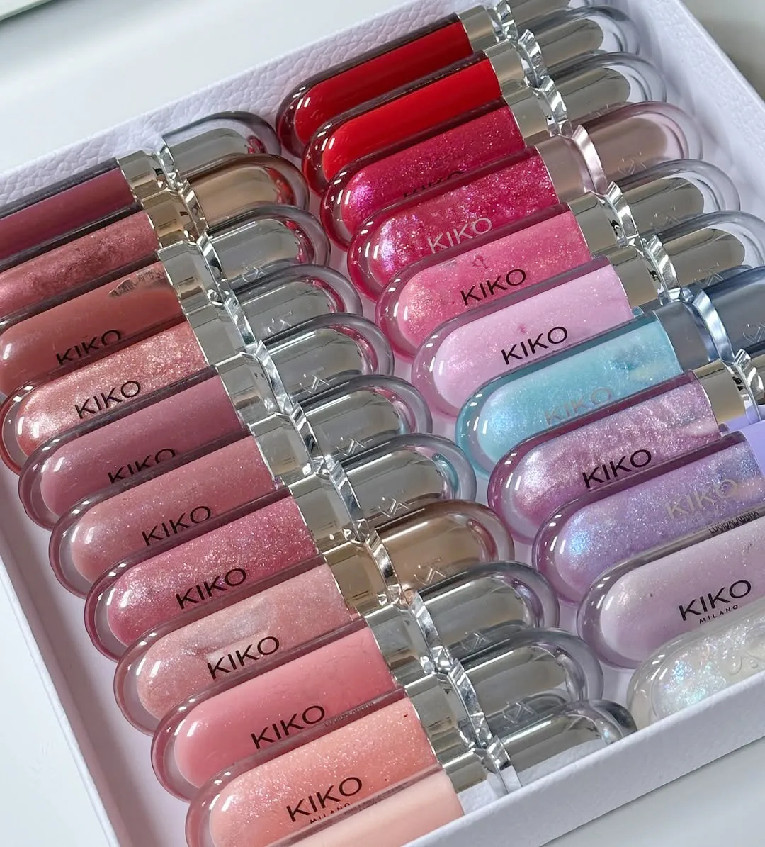 KIKO MILANO 3D Hydra Lip Gloss Plumping Glass Lips Mirror Shine Non‑Sticky Moisturizing Long Lasting Shimmer Daily Lip Cosmetic