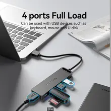 USB C Hub 4 Ports with Micro Charging #3