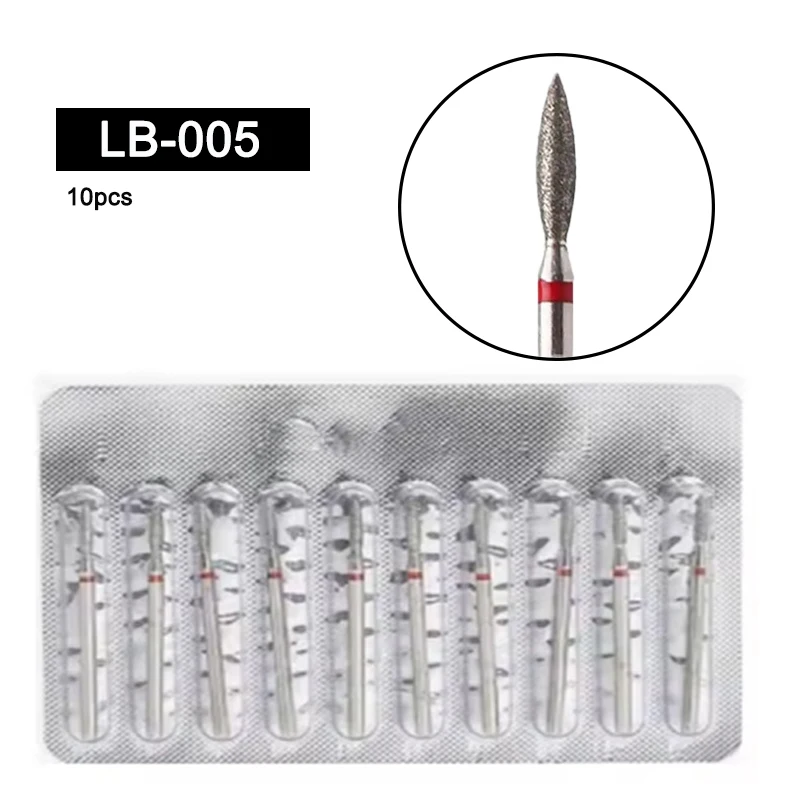 5/10/20Pcs Diamond Nail Drill Bit Tool Cuticle Clean Bit Milling Cutter for Manicure Electric Cutter Bits Dead Skin Removal Tool