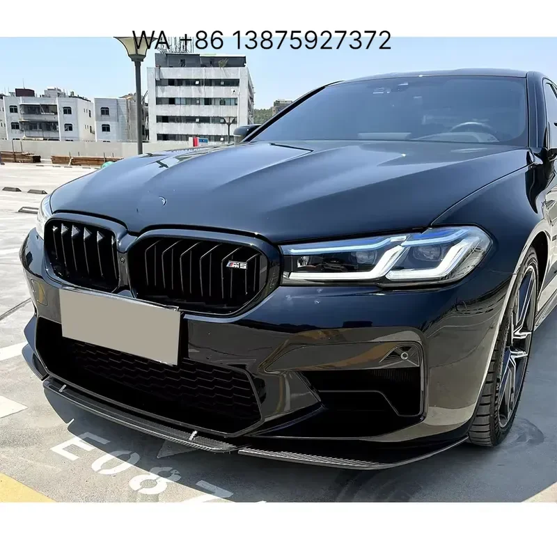 Wmwmnu ST Style Carbon Fiber Front Bumper Chin Lip Spoiler for F90 M5 LCI 2021 Up - view 5