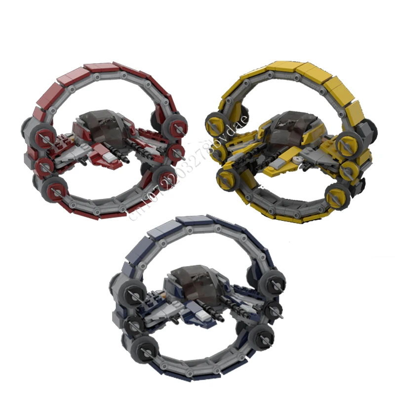 

404 шт. ETA-2 перехватчик гипердрайв кольцо космическая война военный MOC космический корабль боевая модель строительные блоки DIY образовательная модель подарок