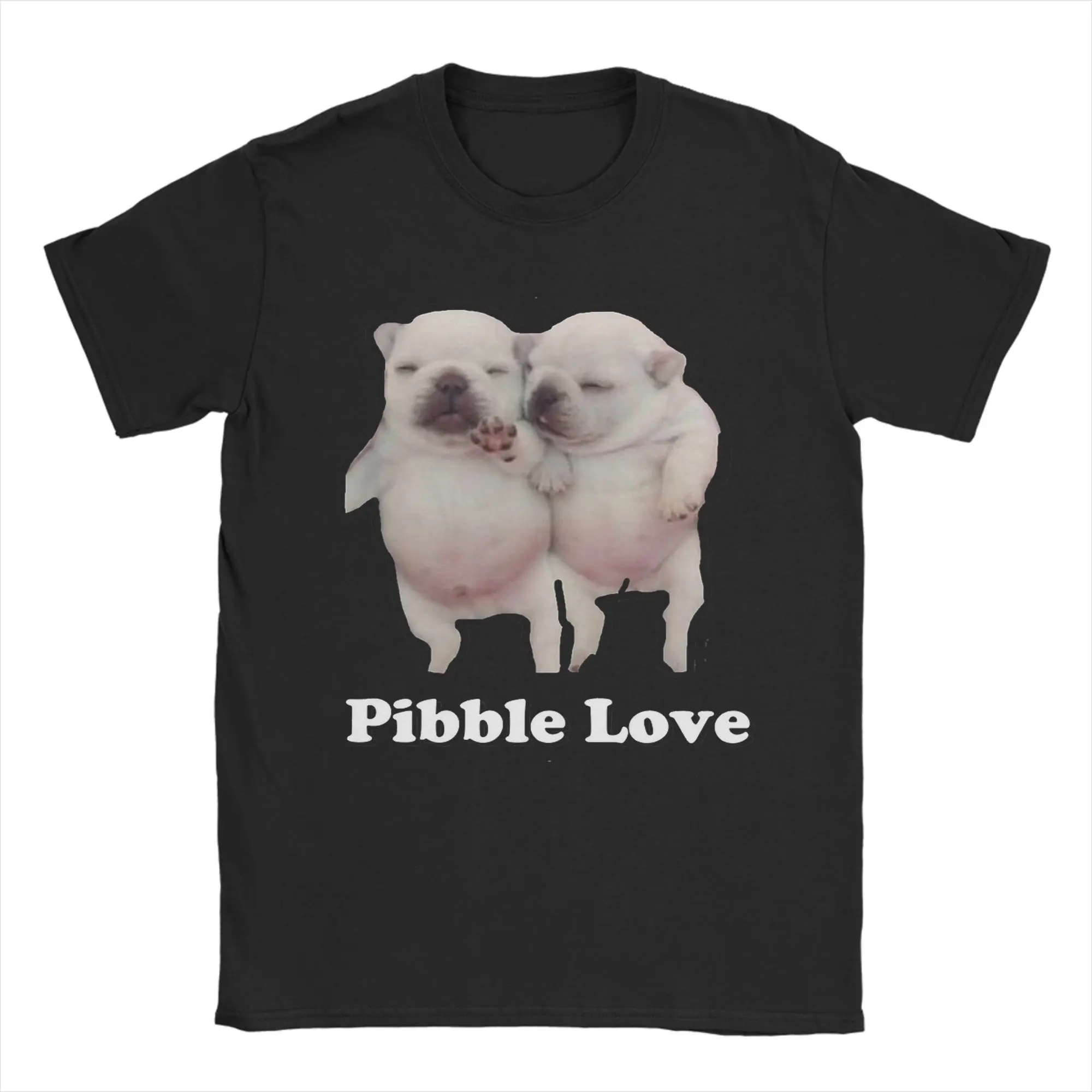 الرجال Pibble Love Gmail زوجين تي شيرت القطن الخالص بلايز خمر قصيرة الأكمام س الرقبة تي شيرت تي شيرت مطبوع #3