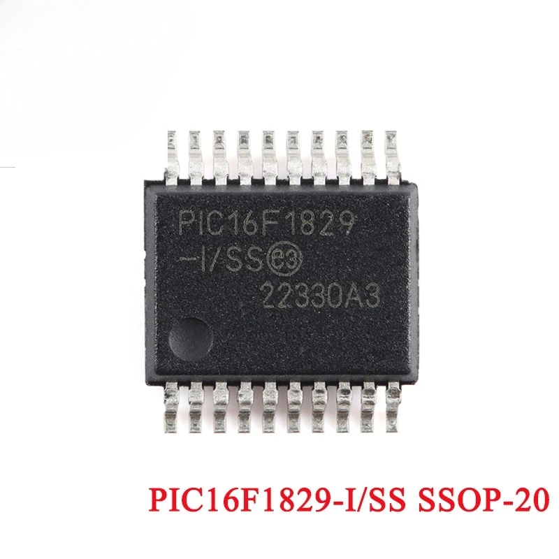 5pcs/1pc PIC16F1829-I/SS PIC16F1829-I PIC16F1829 PIC16F PIC16 PIC IC MCU SSOP-20 Flash Microcontrôleur Puce