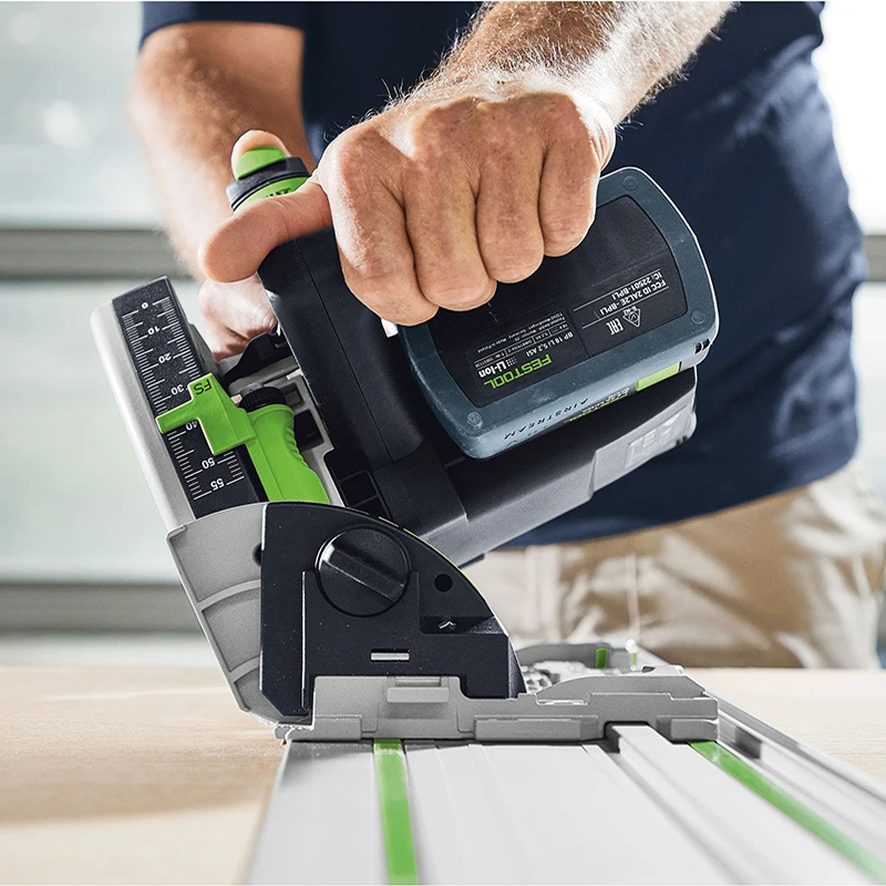 FESTOOL TSC 55 KEB Cordless Track Saw Rechargeable Electric Circular Saw Woodworking Dust-Free Track Cutting Chainsaw Tool