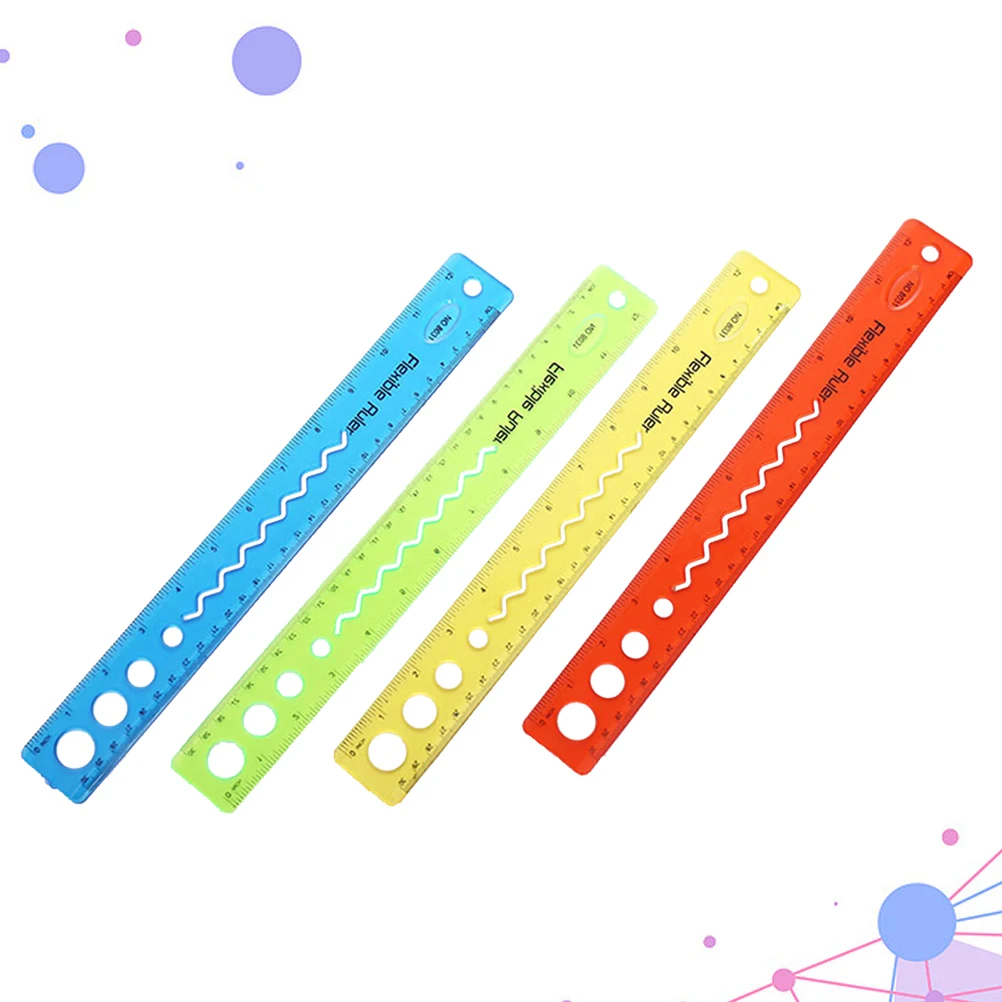 Flexible Ruler Home and Office Creative Students Rulers Bendable Portable Clear Scale