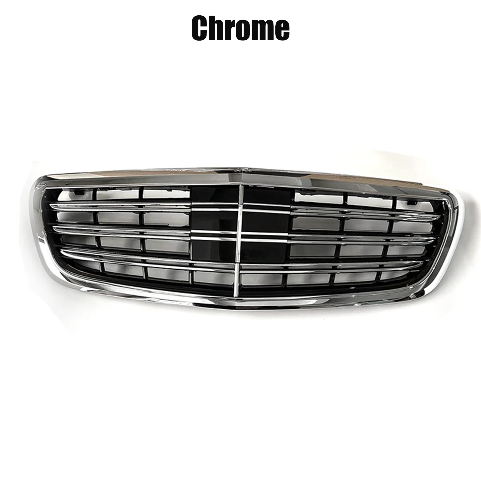 Front Racing Facelift Radiator GrilleFor Mercedes-Benz W222 S550 S500 S450 S350 2014-2020 With ACC Chrome Black