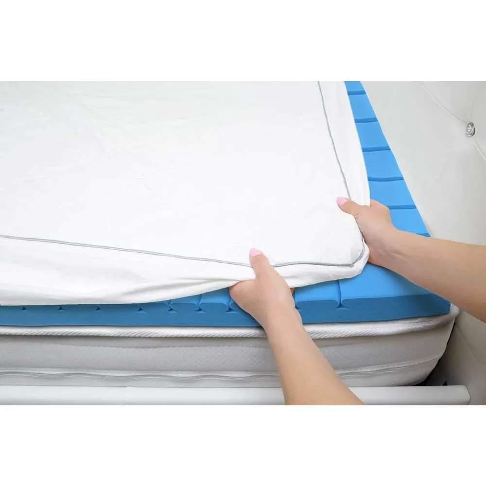 قطعة علوية من إسفنج الذاكرة الفيسكو مقاس 3 بوصات مع رائحة زهر البرتقال ودعم تحديد الوجه للتبريد للمرتبة #5