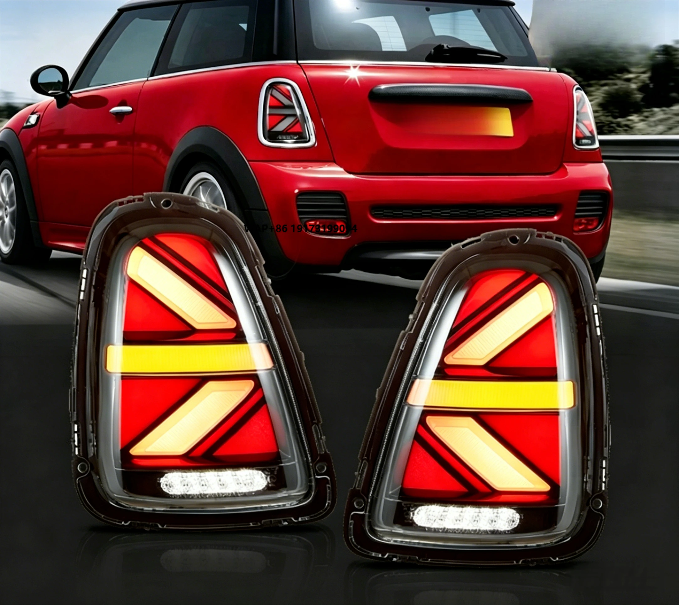 

Upgrade LED Streamer Turn Signal Tail Light Assembly for Mini R56 R57 R58 R59 2007-2013 New Design Taillights 36W