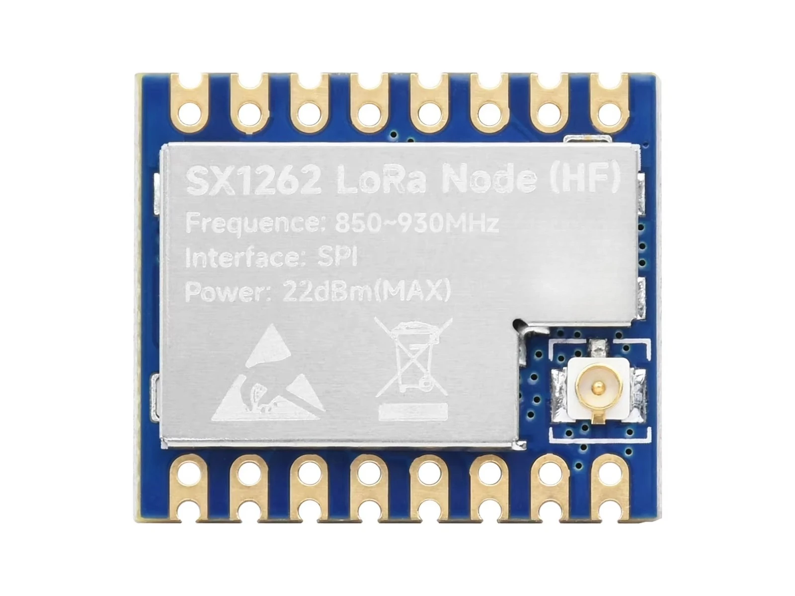 for Waveshare Core1262 LF/HF LoRa Module, SX1262 chip, Long-Range Communication, Anti-Interference, Suitable for Sub-GHz band