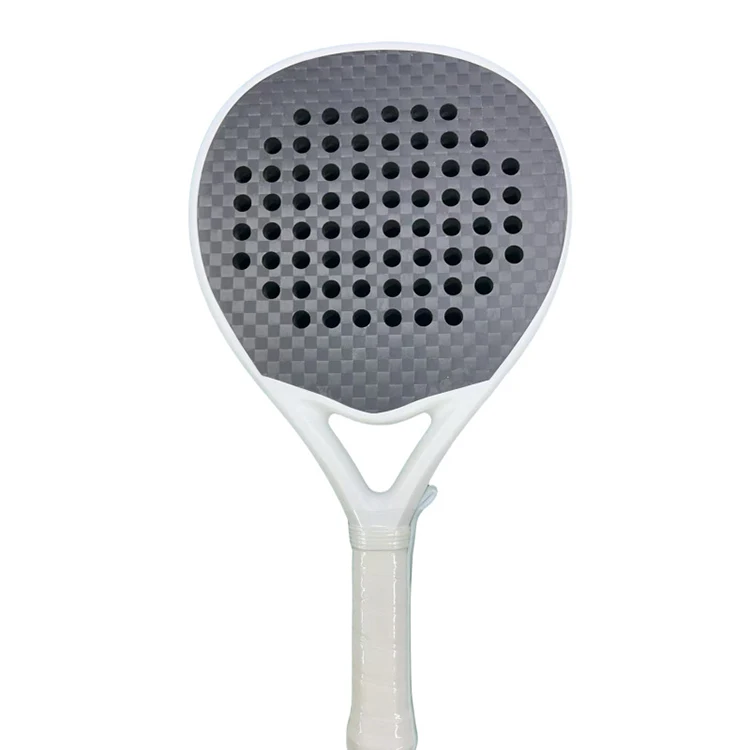 

Premium round Carbon fiber material 12K padel racket for high-level competitive players, full OEM private label custom design wh