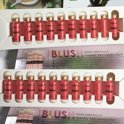 글로우 코리아 BB 크림 페이스 세럼 블러쉬 키트, 반영구 브라이트닝 파운데이션 크림, 누드 컨실레 스킨 케어 트리트먼트, 5ml