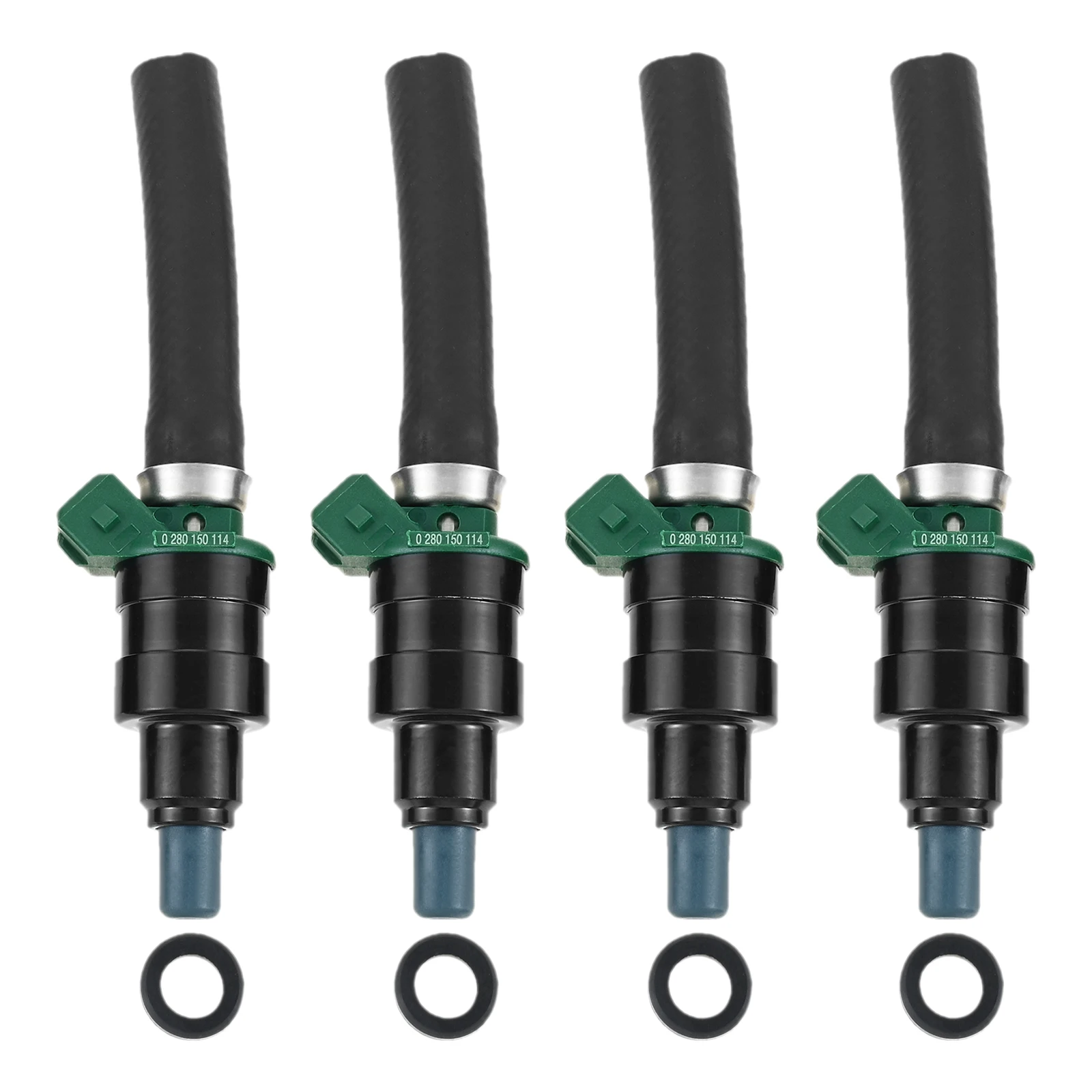 

4pc Fuel Injector Nozzle Fit for Opel 8983637 for Renault 77 00 582 691 for Alfa Romeo/Fiat/Lancia Replace 0280150112 0280150114