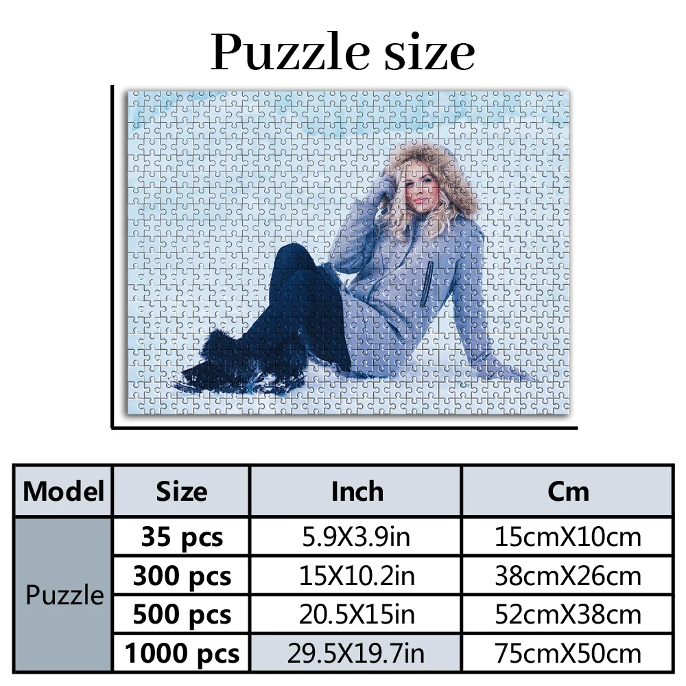 35/300/500pcs  girl Customized Photo Personalised Decompression Puzzles Customizable Picture For Children Toy Kids Gift