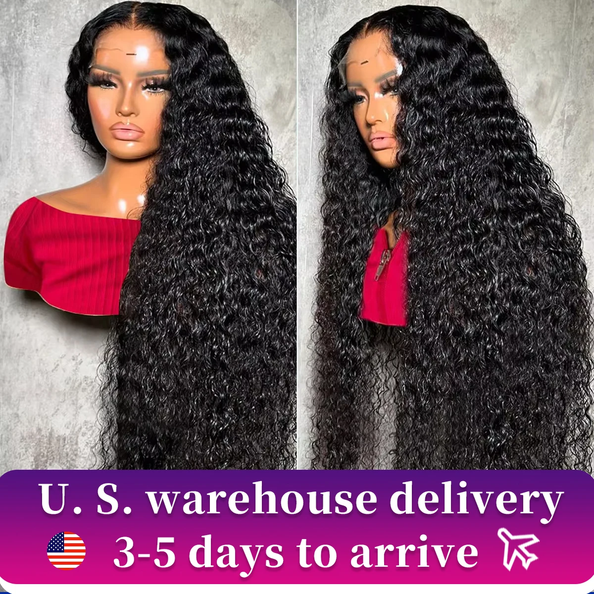 13x6 40inch 250% Loose Deep Wave 13x6 HD Lace Frontal Wig Brazilian 40 Inch 13x4 Curly Lace Frontal Human Hair Wigs For Women