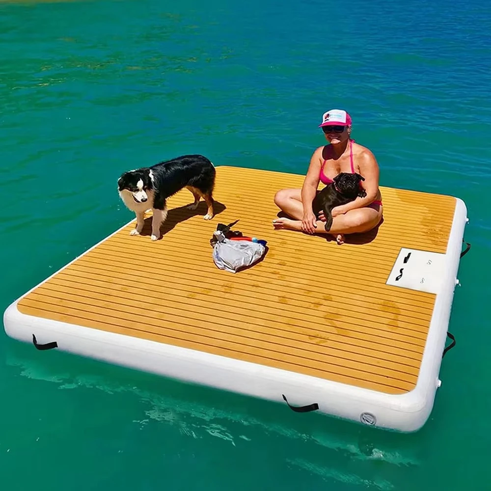 

The Most Popular Swimming Pontoon Deck Raft Pier Floating Inflatable Pier Platform