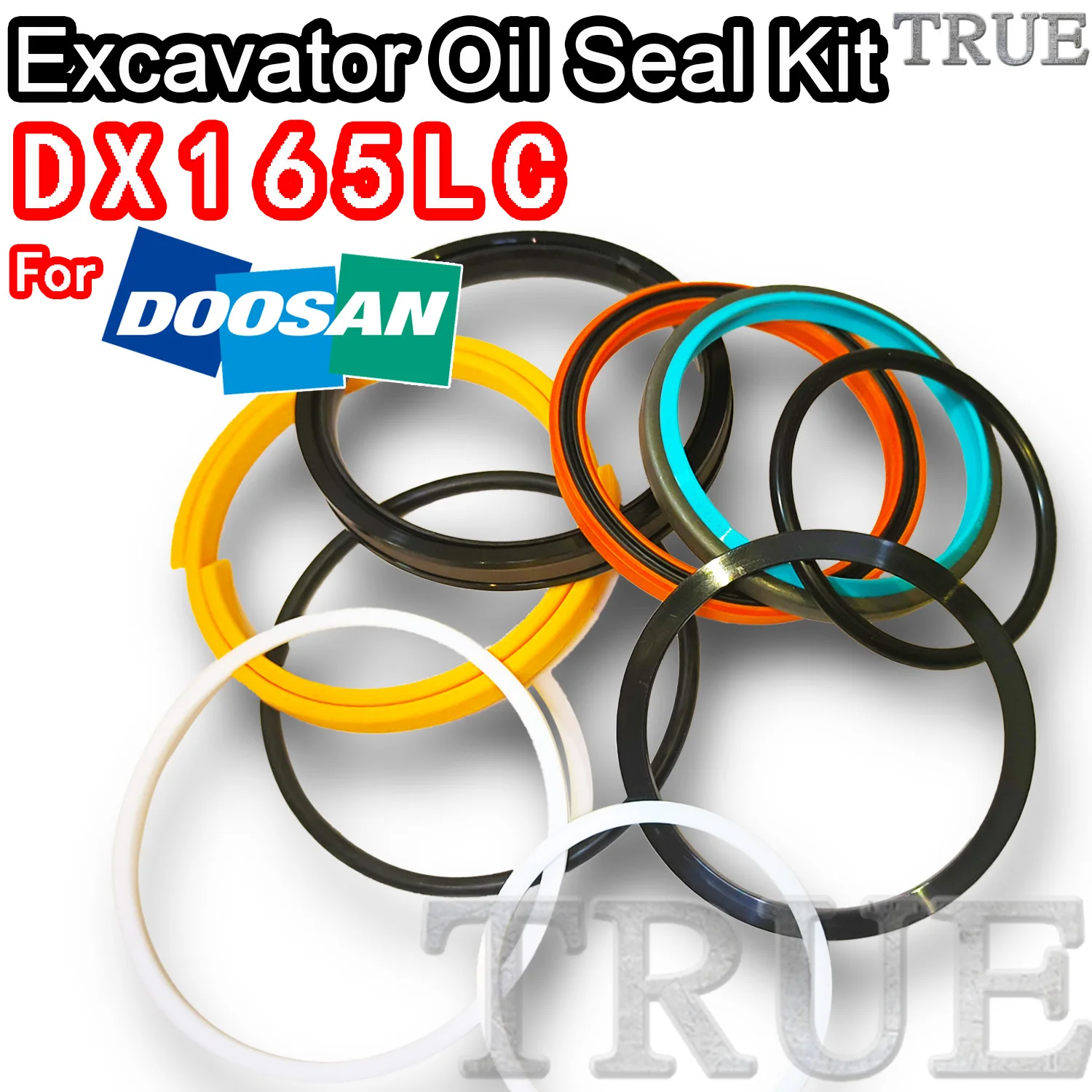 For DX165LC Doosan Oil Seal Excavator Repair Kit Machinery Maintenance Floating Rebuild Parts MOTOR Piston Rod Shaft Replacement