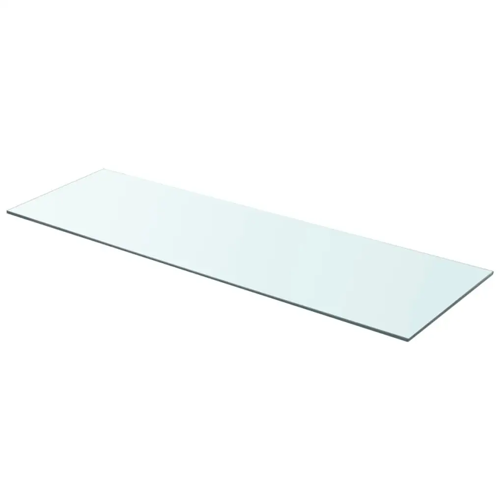 Clear Glass Shelf Panel 90x30cm - Modern Home Storage Solution