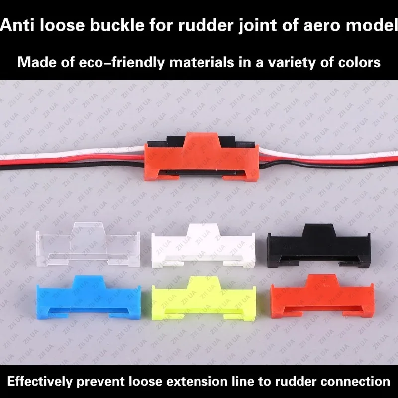 10Pcs Servo Connector Plug Protector DuPont Head Anti Loosening Buckle for Aviation Model Servo