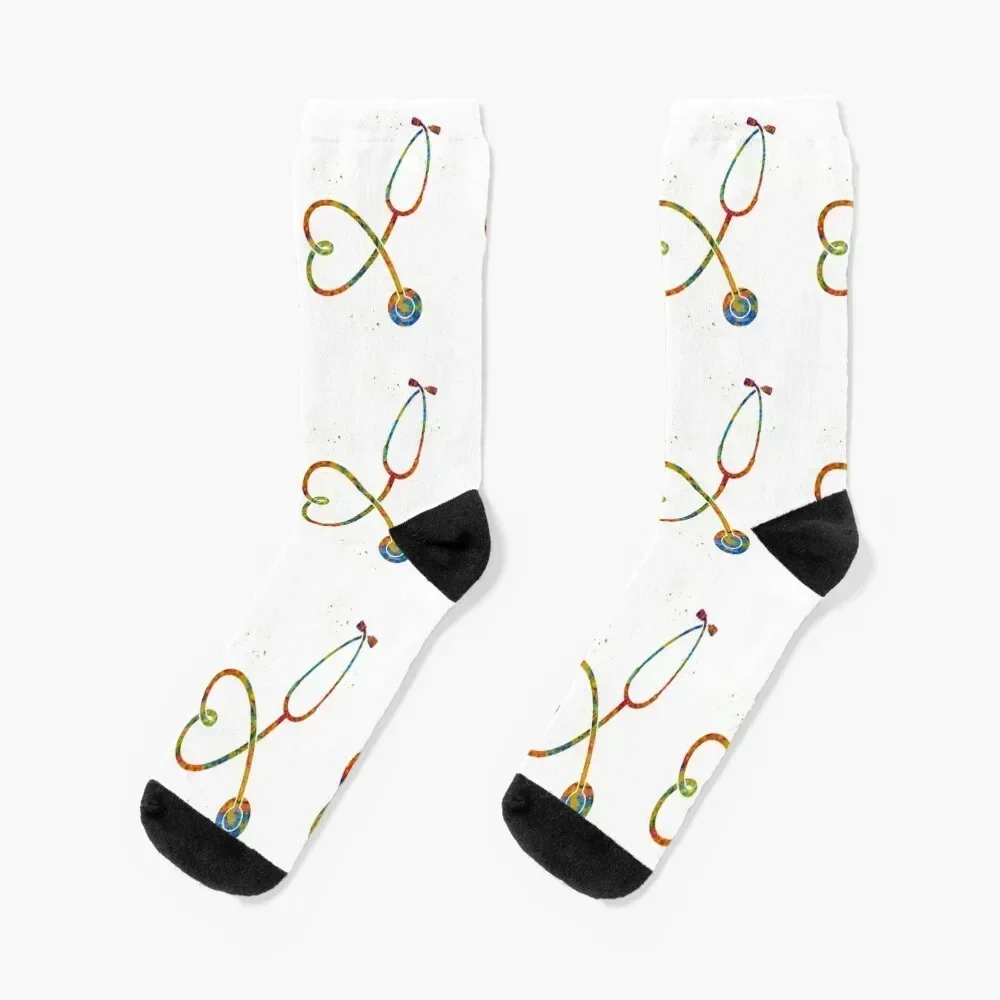 Stethoscope Socks Stockings compression funny gifts Non-slip basketball Girl'S Socks Men's