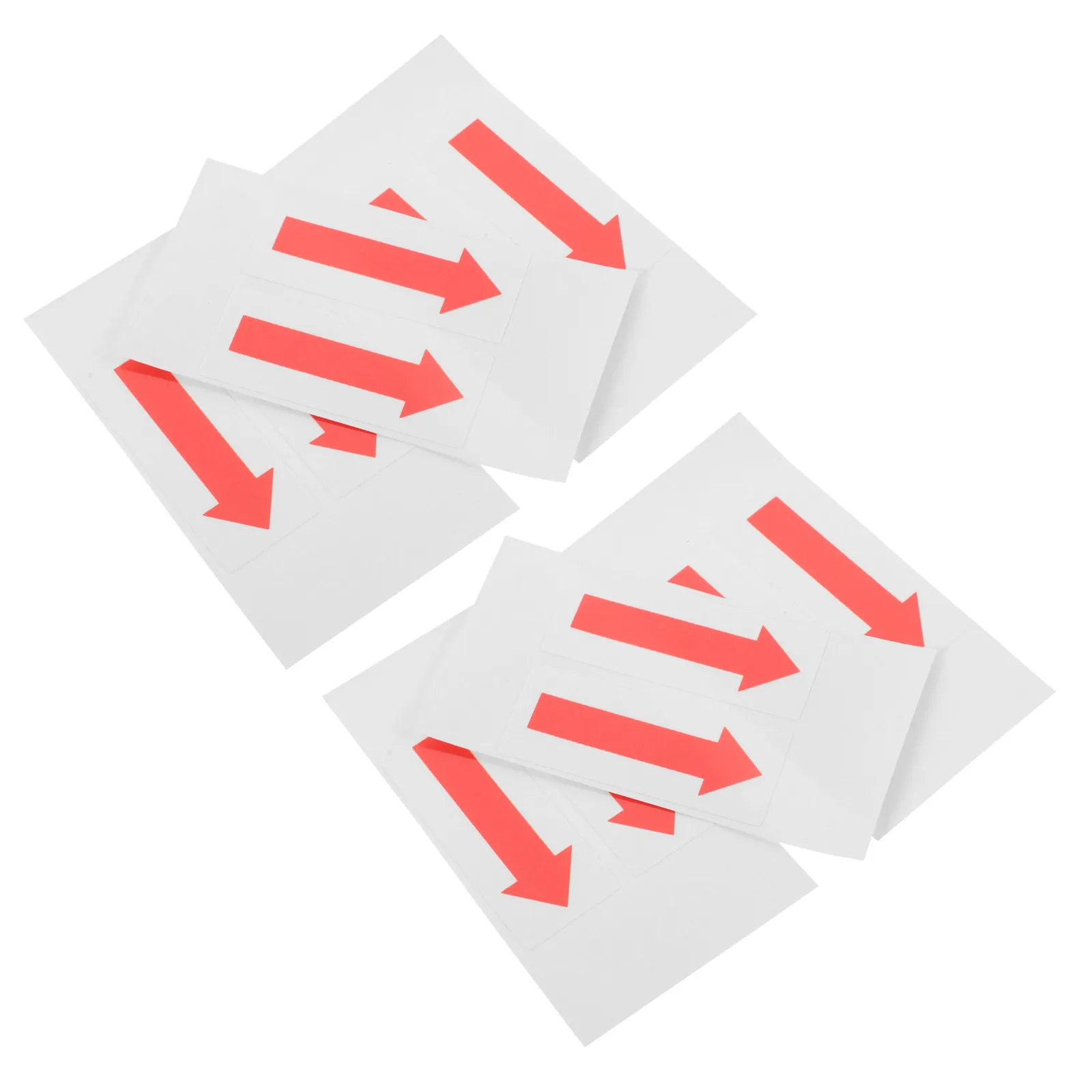 6Pcs Arrow Directional Stickers Easy Peel Strong Adhesion Indicator Decal for Office Factory Safety Warning