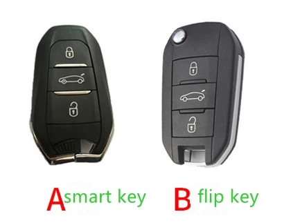 Portachiavi per auto custodia per Peugeot 301 208 3008 5008 408 2008 308 508 2013 2014 2015 2016 2017 2018 2019 Flip/Smart Key Shell