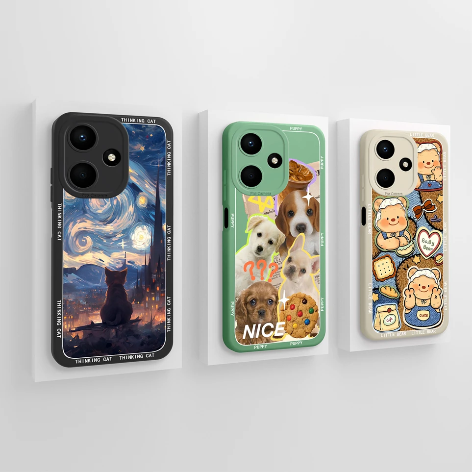 حافظة لهاتف انفينيكس هوت 30 30i 30 بلاي كوكه فراشة باندا غلاف حماية من السيليكون الناعم لهاتف Hot30 Play Funda Hot30i حافظات Carcas