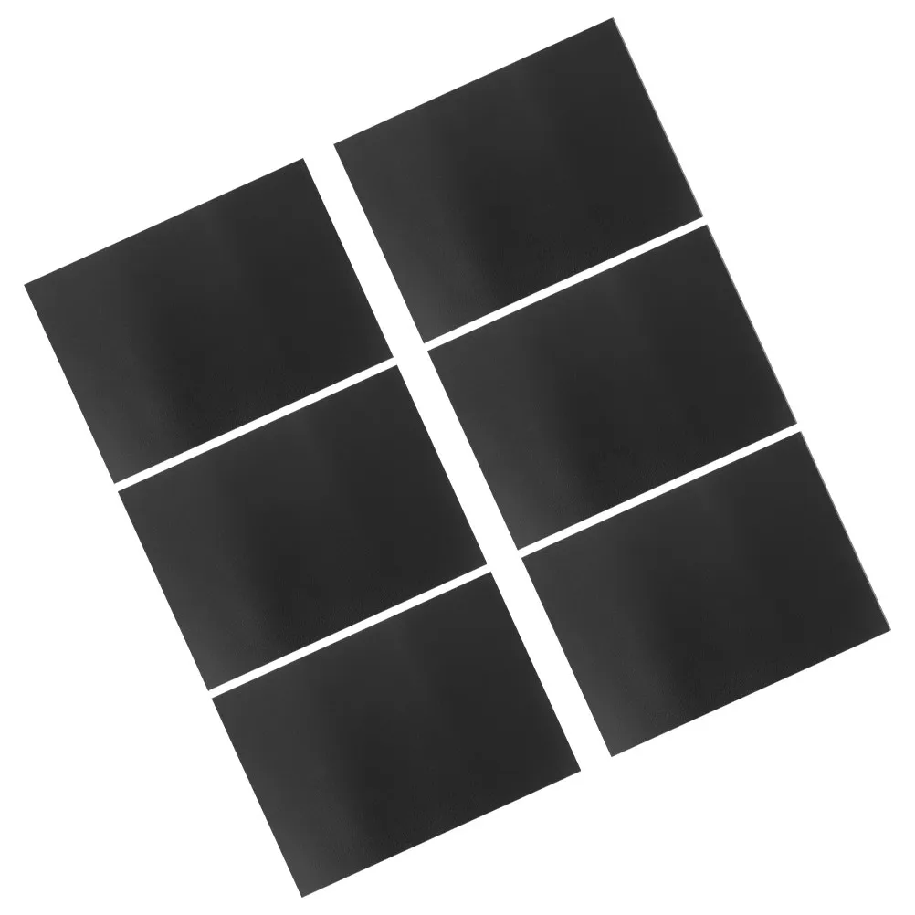 6Pcs Magnetic Blackboard Reusable Dry Erase Boards Fridge Whiteboard Household Organizer Notice Message Board Dry Erase Magnets
