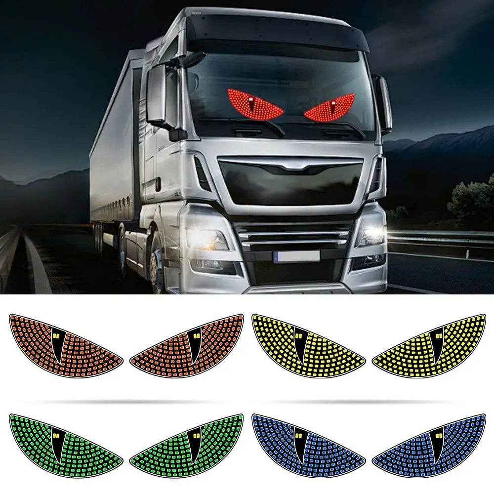 

Creative Flexible Truck Devil's Eye Light Multi-Mode USB Dynamic Demon Eye Light LED Windshield Display Car Decor