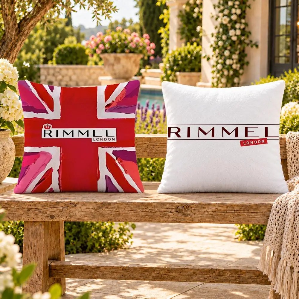 Brand Makeup Rimmel London Cushion Cover Soft Plush Throw Pillow Cover Washable Sofa Bed Patio Chair Home Decor