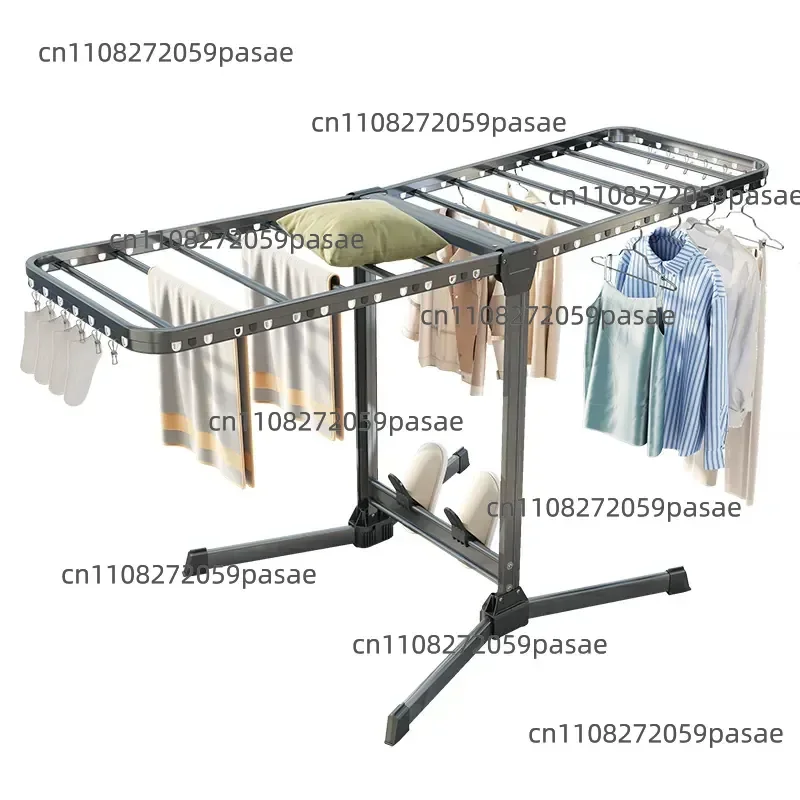 Floor-to-ceiling drying rack Balcony Indoor household quilt drying artifact Outdoor folding drying rack New mobile cooling