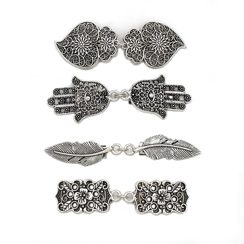 

New Fashion Sweater Shawl Clip Pearl Silk Scarf Buckle Corsage Duck Clip Vintage Collar Chain Buckle Party Costume Accessories