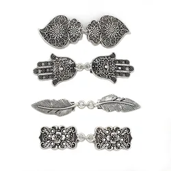 New Fashion Sweater Shawl Clip Pearl Silk Scarf Buckle Corsage Duck Clip Vintage Collar Chain Buckle Party Costume Accessories