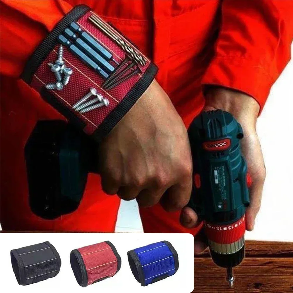 Magnetic Wristband for Holding Screws Nails Drilling Bits Wrist Tool Holder Belts with Strong Magnets Cool Gadgets for Men Women