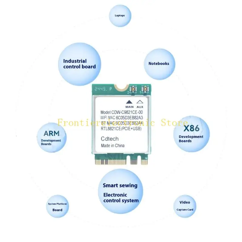 G8DB RTL8821ce WiFi Card Adattatore networking wireless M.2 slot 2,4 GHz 5GHz 600 MBPS