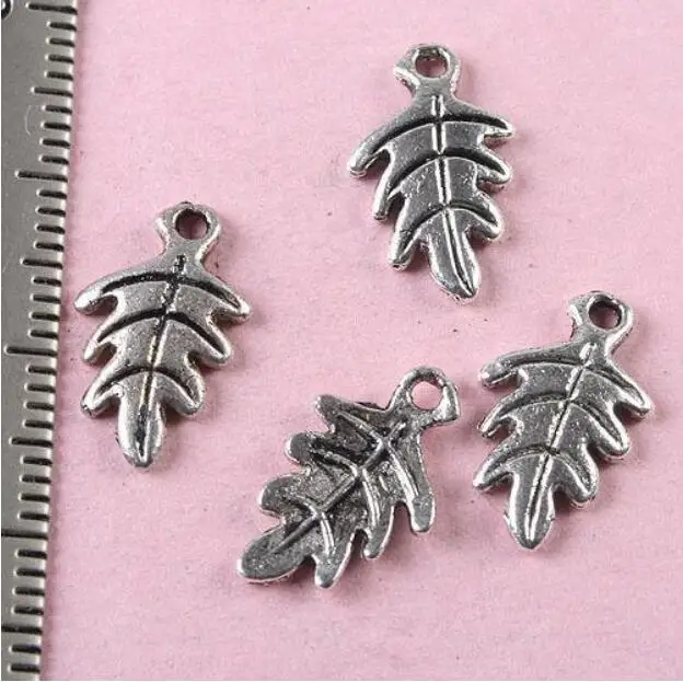 

40pcs 15x9.2mmTibetan silver dentate leaf drops H0976