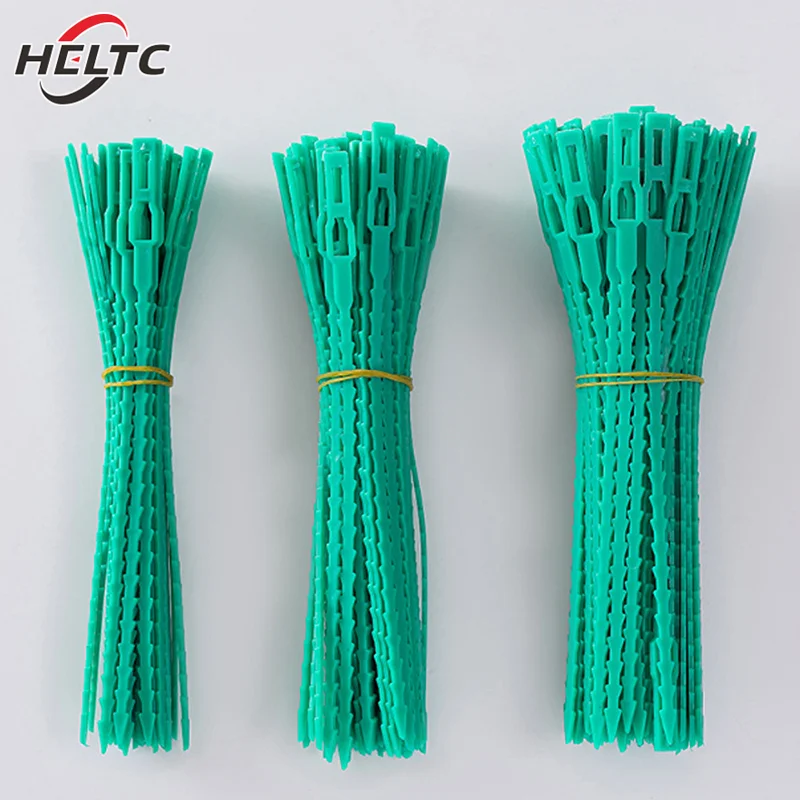 50Pcs Adjustable Plastic Plant Cable Ties Reusable Garden Tree Climbing Support Plant Vine Tomato Stem Clip Plant Straps Tools