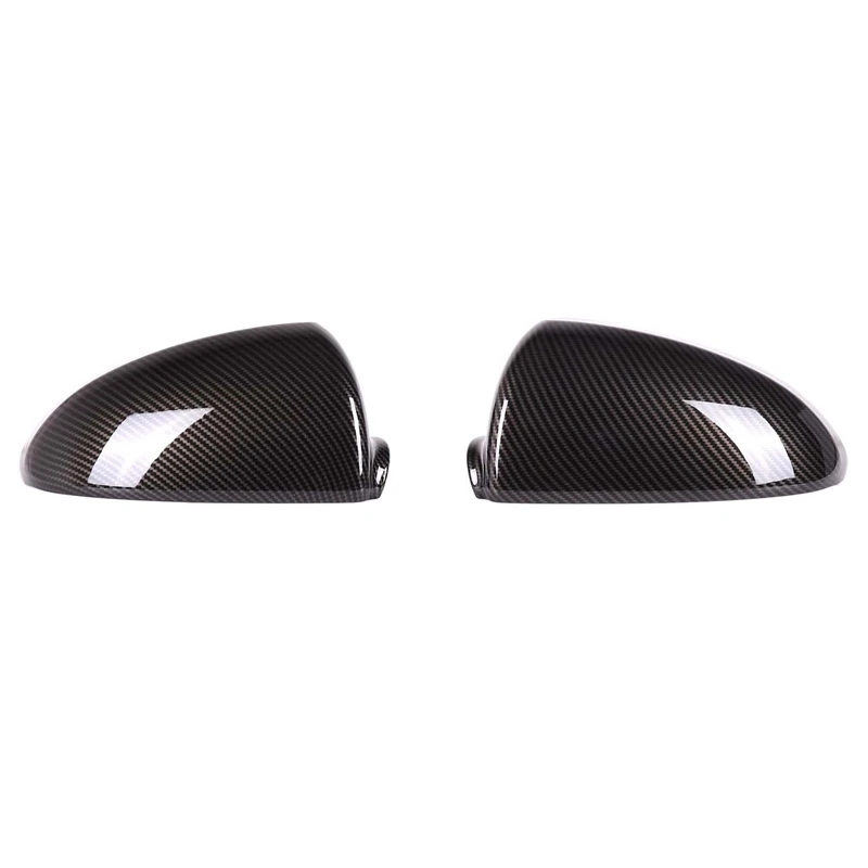 

Car Carbon Fiber ABS Rearview Mirror Cover Fit For Mercedes-Benz Smart 2009-2015