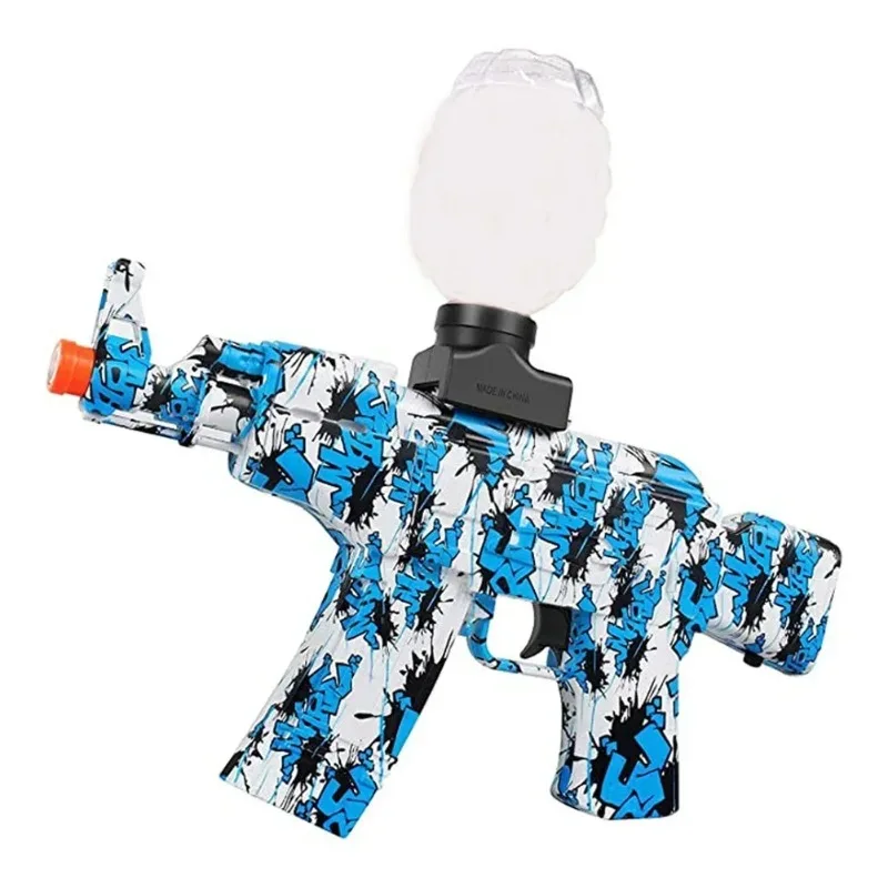 AK47 Palla in gel per schizzi elettrici con perline d'acqua Blaster per attività all'aperto Gioco di squadra di tiro Regali giocattolo per adolescenti