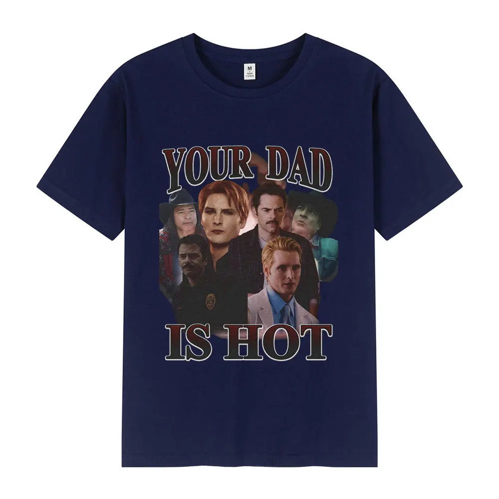 Your Dad Is Hot Twilight Charlie and Carlisle Print T shirt Men Women Fashion Classic Vintage T-shirt Male Casual Oversized Tees