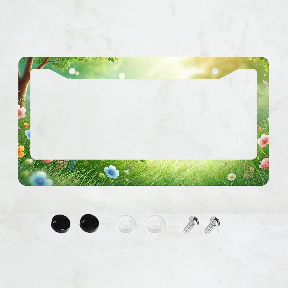 

Универсальная алюминиевая рамка для номерного знака (6x12 дюймов, стандарт США), с 2 отверстиями, устойчивая к солнцу