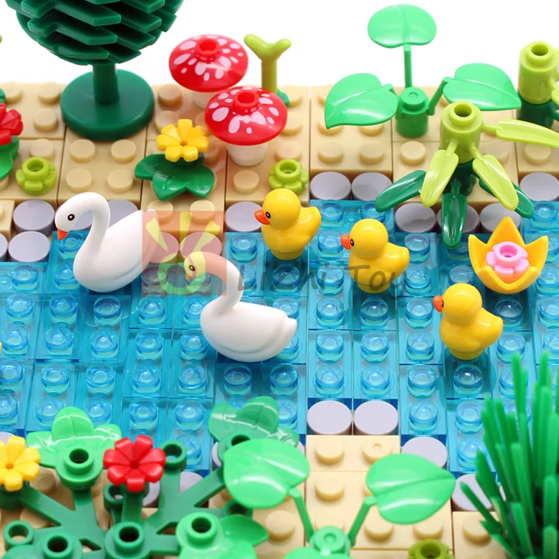 

10 шт. детали MOC 49661pb01 серия Ducklings, строительные блоки, серия животных, аксессуары, кирпичи, совместимые фермы, зоопарк, детские игрушки