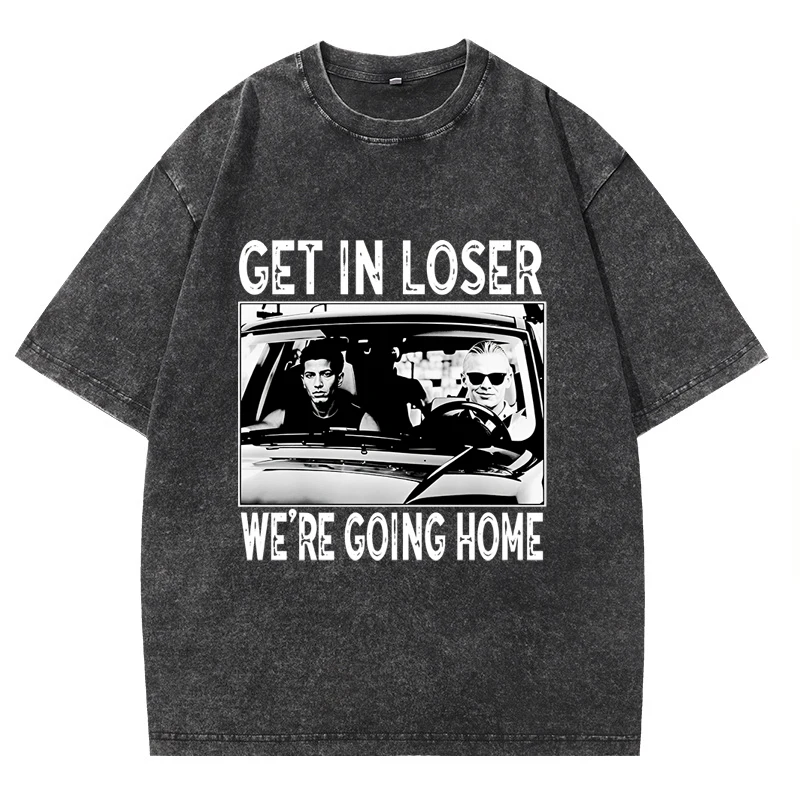 Erling Haaland Printed T-shirt Get in Loser We're Going Home Tee Vintage Meme T Shirt Funny Graphic Tee High Quality Clothing