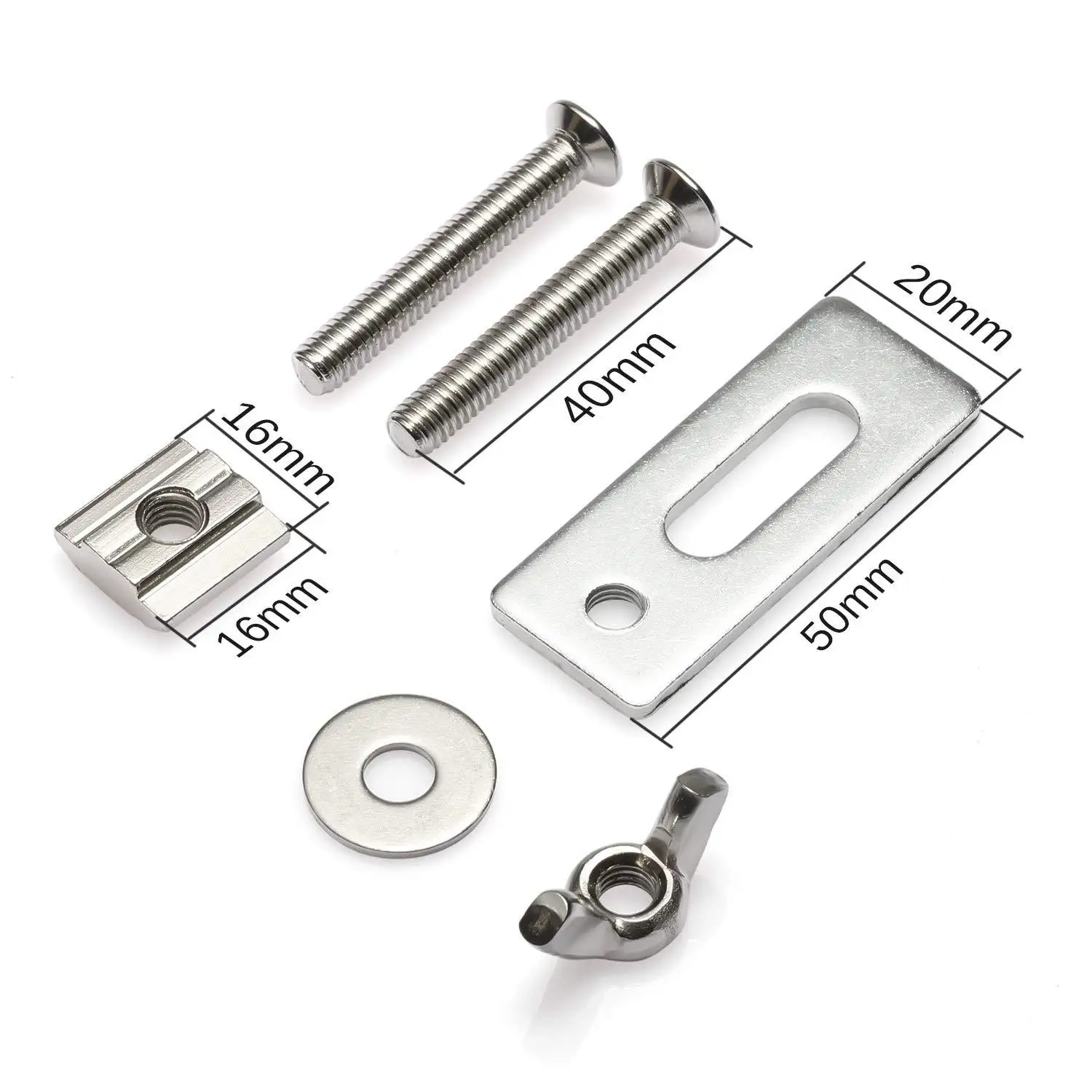 Imagem -04 - Mini Hold Down Clamp Kit Mesa de Trabalho t Slot Pinças de Metal Compatível com 3018-pro 3018-max Máquina Gravadora Cnc Pcs por Lote