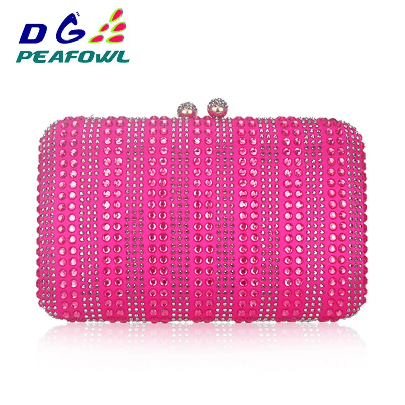 Fashion Minimalist Crystal Messenger Women Evening Clutch Bag Shoulder Hanging Toiletry Bag For Girlfriend Evening Phone Bag 131