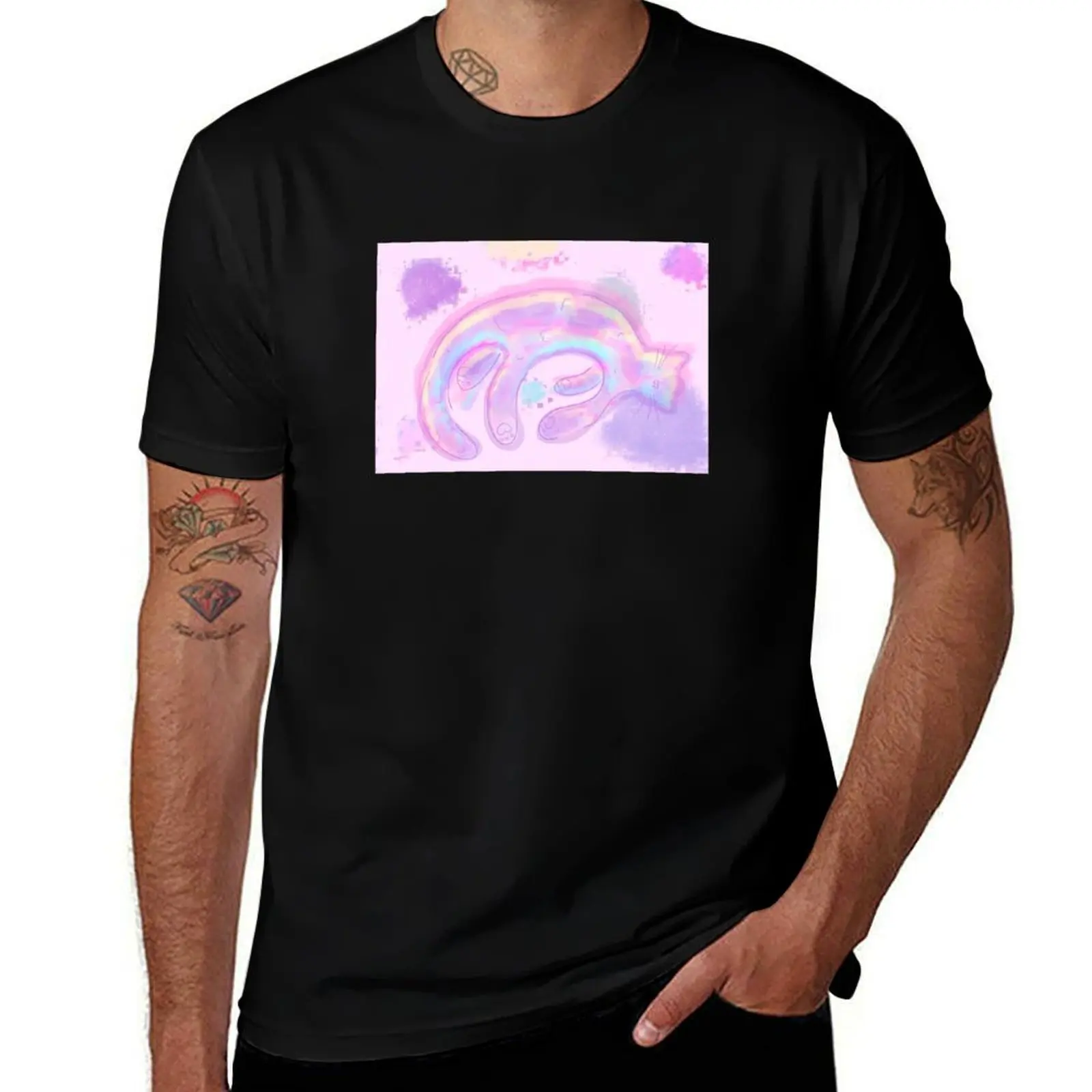 

Glitch Cat T-Shirt vintage anime shirt tshirts personalised plus sizes funny gifts sweat shirts, men