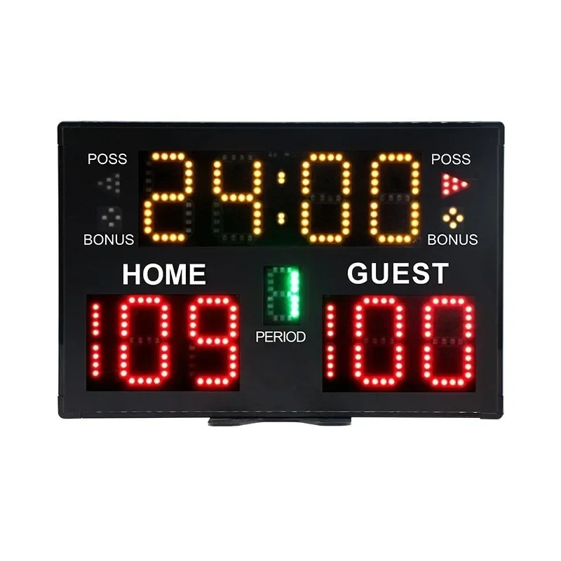 Basketball game electronic scoreboard scoreboard with 24-second countdown timer